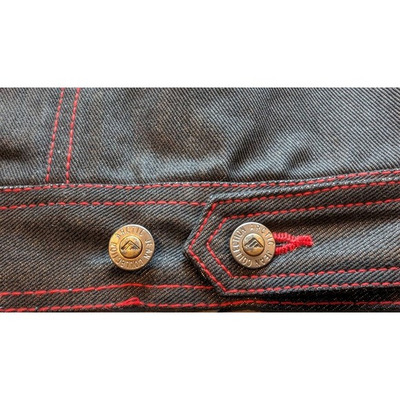 Deadstock Y2K Arctic Serial Jean Black Denim Jacket 2XL Glanz Hip Hop Urban NWT - Picture 14 of 16